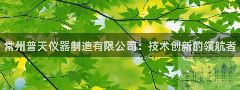 星欧娱乐意7O777：常州普天仪器制造有限公司：技术创新的领