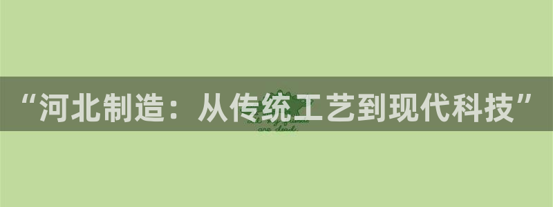 星欧娱乐是正规平台吗：“河北制造：从传统工艺到现代科技”