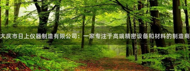 欧尼匠星娱乐：大庆市日上仪器制造有限公司：一家专注于高端精密