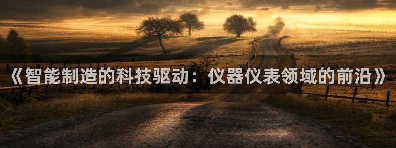 星欧娱乐注册：《智能制造的科技驱动：仪器仪表领域的前沿》