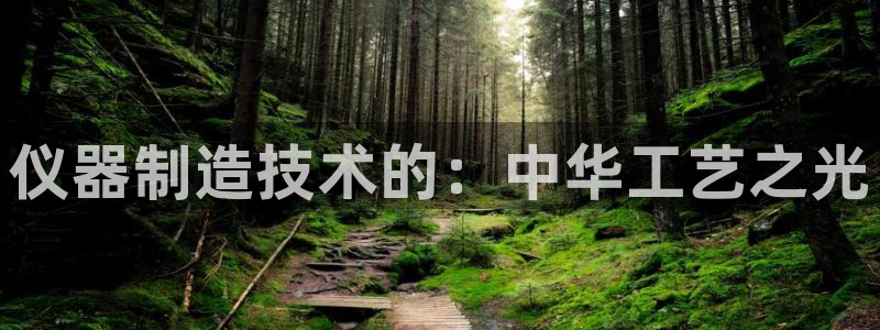 星辉娱乐进入欧联杯了吗：仪器制造技术的：中华工艺之光