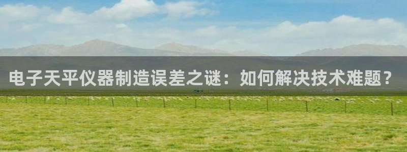 欧星在线娱乐下载安装：电子天平仪器制造误差之谜：如何解决技术
