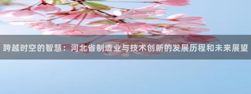 星欧娱乐平台是否靠谱：跨越时空的智慧：河北省制造业与技术创新