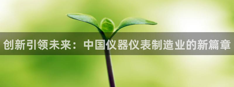 星欧娱乐是诈骗吗：创新引领未来：中国仪器仪表制造业的新篇章