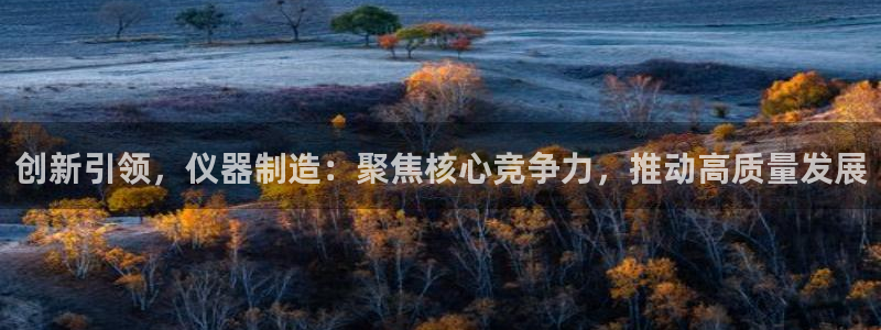 星欧娱乐注册要多少钱：创新引领，仪器制造：聚焦核心竞争力，推