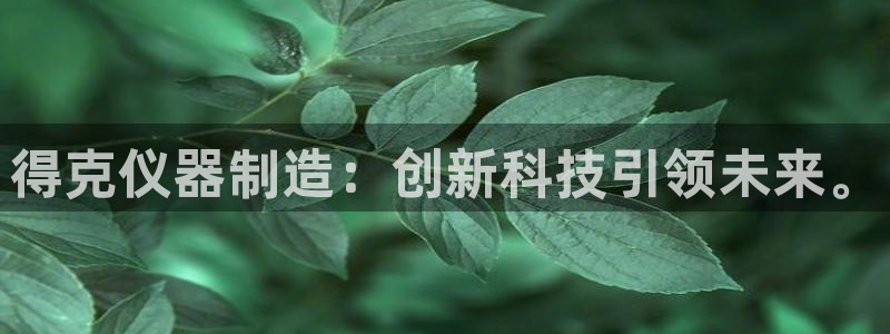 欧星娱乐足彩：得克仪器制造：创新科技引领未来。