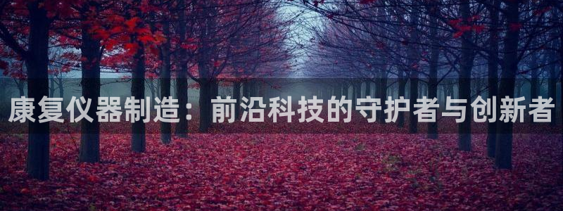 星欧娱乐官方微博：康复仪器制造：前沿科技的守护者与创新者