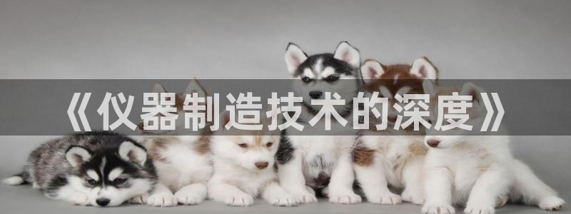 星欧娱乐登录网页版登录：《仪器制造技术的深度》