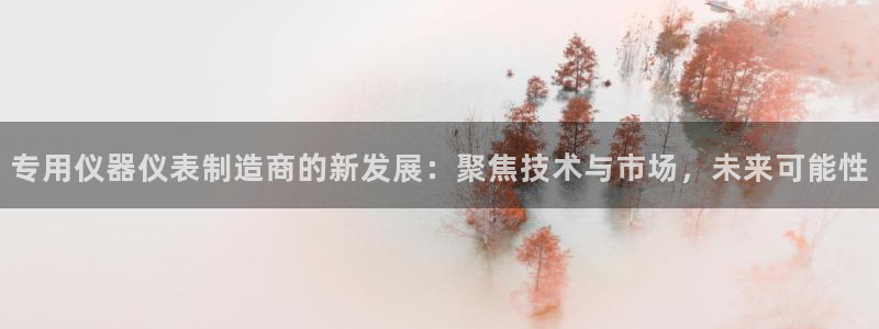欧星娱乐平台是黑的吗：专用仪器仪表制造商的新发展：聚焦技术与