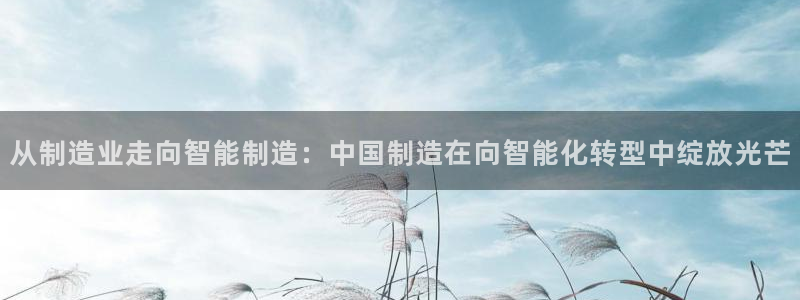 星欧娱乐的创始人背景：从制造业走向智能制造：中国制造在向智能