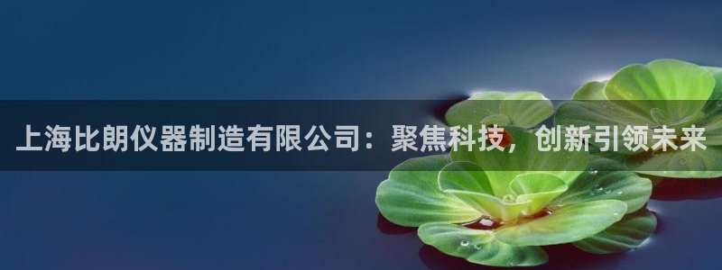 星欧娱乐登录后怎么登录：上海比朗仪器制造有限公司：聚焦科技，